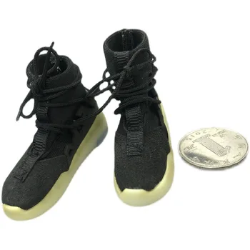 Модель черных ботинок 1/6 Soldier ZEROWORKS Shoesn для 12-дюймовой куклы мужского пола в подарок фанатам