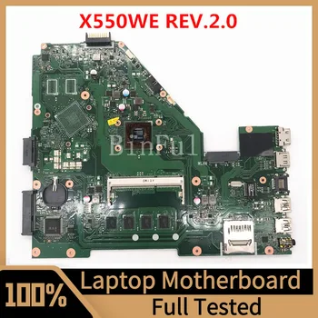 X550WE REV.2.0 Материнская плата Для ASUS Laotop Материнская плата С процессором A4-6210 4G 100% Полностью протестирована, работает хорошо