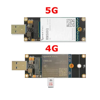 Плата разработки модуля 4G 5G LTE M.2 Ngff к адаптеру USB 3.0 с слотом для NANO SIM-карты, поддерживающему модуль 5G RM500Q, 4G EM05/06/12/20