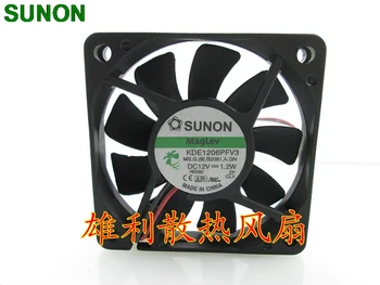 Оригинал Для Sunon KDE1206PFV3 1,2 Вт 6 см 6010 2-проводный бесщеточный вентилятор постоянного тока 12v
