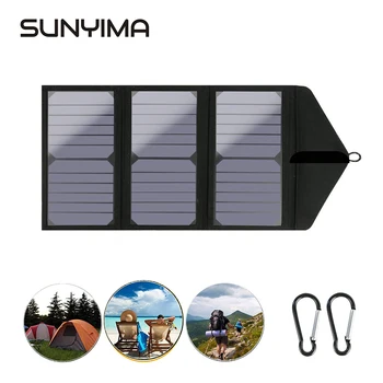SUNYIMA USB 5V2A 20V 30W портативное складное солнечное зарядное устройство Sunpower Солнечная панель для кемпинга Водонепроницаемый iphone Ipad Samsung