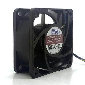 AVC 6025 60 мм 6 см Корпусной Вентилятор 12V DS06025R12L с 4-проводным ШИМ Контролем Температуры процессора Без Звука Вентилятора 6 см 60x60x25 мм