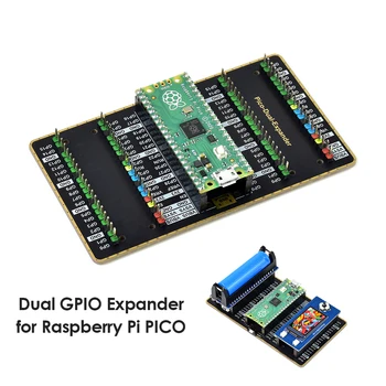 Двойной модуль расширения GPIO, USB разъем питания, плата расширения для Raspberry Pi PICO, два комплекта штекерных разъемов
