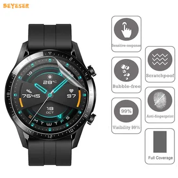 1/3 шт. Мягкая прозрачная защитная пленка для Huawei Watch GT2 46 мм, защита смарт-часов, сменная защитная пленка для экрана (без стекла)