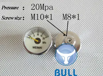 Манометр высокого давления BULL 20mpa для клапана постоянного давления pcp- factory outlet в продаже