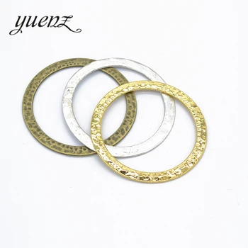 YuenZ 3 шт., 3 цвета, кольцо из античного серебра, подвески, пригодные для ожерелья, изготовление металлических ювелирных изделий 