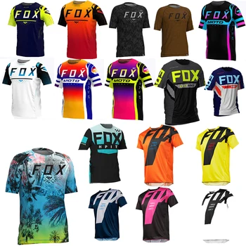 2023 Мотокросс Горный Эндуро Велосипед Одежда Велосипед Мото Даунхилл Футболка Hpit Fox Женщины Мужчины Велоспорт Джерси MTB Рубашки BMX