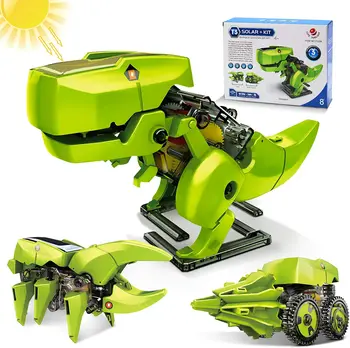 Динозавр 3 В 1, СТЕРЖЕНЬ Солнечного робота, 13 В 1, Обучающие игрушки, Технологические Научные наборы, Обучающая Развивающая игрушка