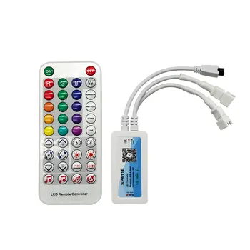 SP611E Bluetooth Музыкальный Пиксельный светодиодный Контроллер Приложение Пульт Дистанционного Управления для Световых полос WS2812B/WS2811 DC5-24VSP611E