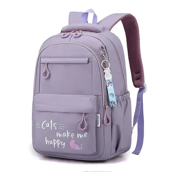 Школьные сумки для девочек, Подростковый Студенческий Рюкзак для начальной школы, Детский Рюкзак Большой Емкости, Повседневный Стиль Колледжа