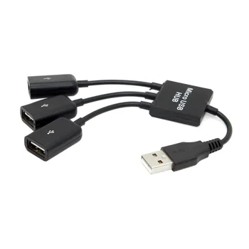 CY USB 2,0-3 порта Концентратор кабельной шины питания для ноутбука Mac, ноутбука с мышью и флэш-диска