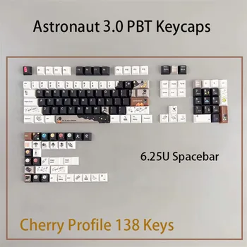 Механическая клавиатура Cherry PBT Keycaps Astronaut 3.0 Тема 6.25 U 7U Пробел Настройка Teclado Gamer Spaceman Колпачок для клавиш С подкладкой