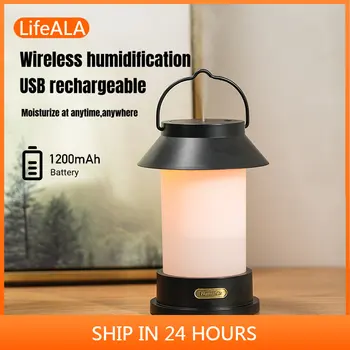 LifeALA Ретро Лошадиная лампа Увлажнитель воздуха 400 мл USB Беспроводной Перезаряжаемый аромадиффузор со светодиодной подсветкой