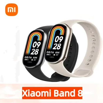 Xiaomi Mi Band 8 Кислорода в Крови AMOLED Экран Фитнес-Браслет Miband8 60 Гц Фитнес-Трекер Heart Ratroof Xiaomi Band 8 Браслеты