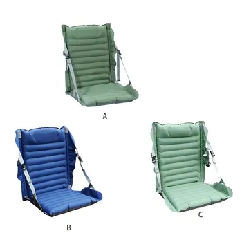 Простое в сборке и неприхотливое в обслуживании Надувное кресло для кемпинга на открытом воздухе С Регулируемым Навесом, Надувное Складное Кресло для кемпинга зеленого цвета