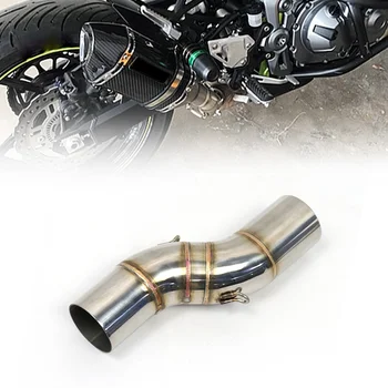 Для выхлопной трубы мотоцикла Benelli 502X, без застежки, Переходник для соединения труб среднего звена, Аксессуары для выхода выхлопных газов мотоцикла