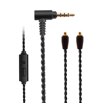 Для кабеля наушников Sennheiser IE300 IE900 upgrade line из монокристаллической меди Для ios Android, совместимого с микрофонными звонками
