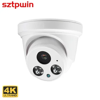 4K 8MP Купольная POE IP-камера H.265 CCTV IP-камера ONVIF с Распознаванием Лица для POE NVR Системы Видеонаблюдения в помещении Xmeye